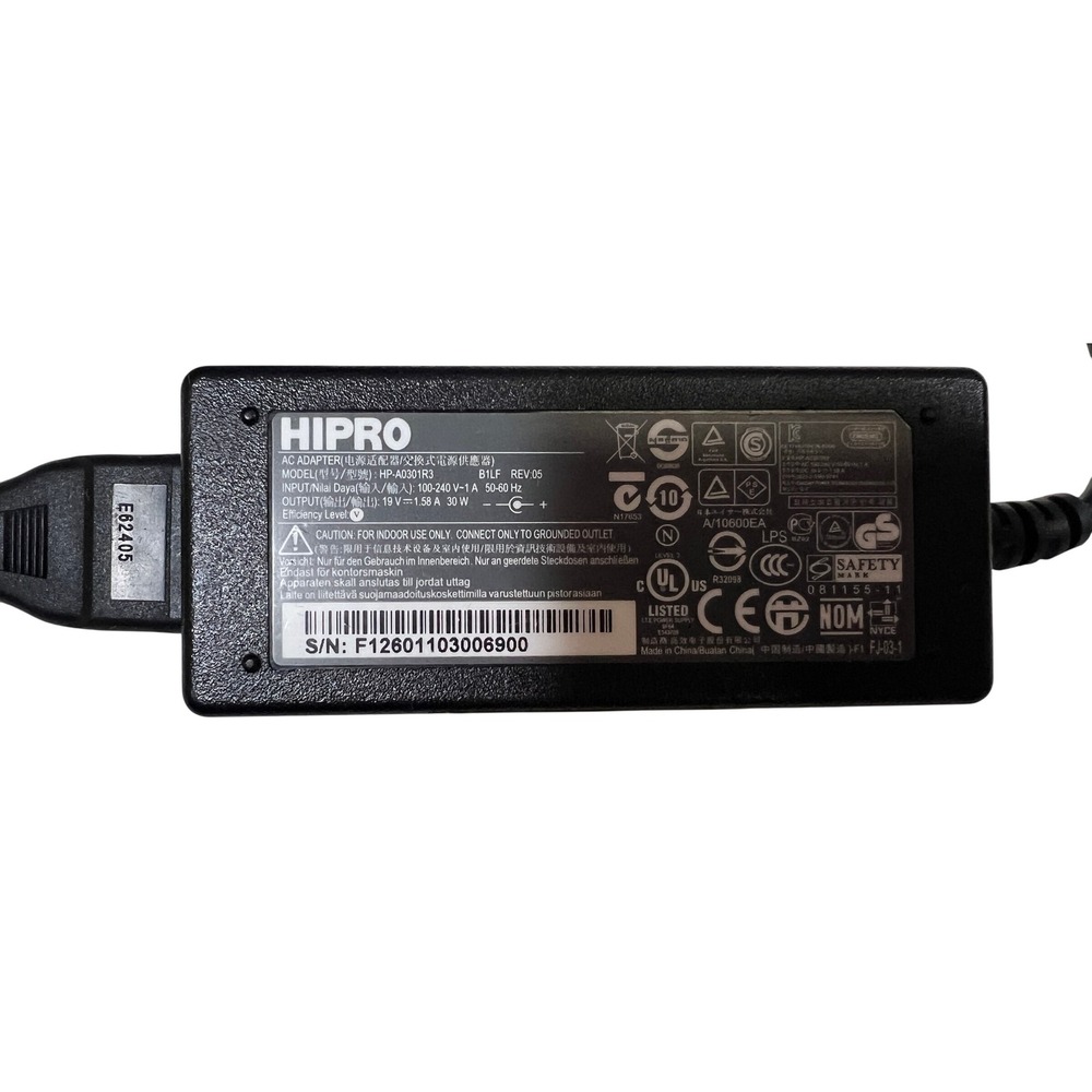 HIPRO 19V - 1.58 AC Adapter 30W HP-A0301R3 for Acer, HP MINI Genuine